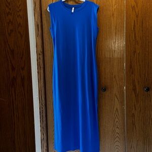 Grecerelle Sleeveless Royal Blue Maxi Dress